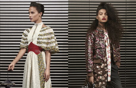 Alicia Vikander e Michelle Williams no lookbook da Louis Vuitton pre-fall 2019