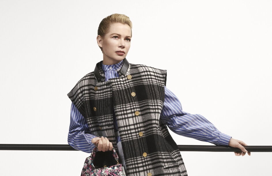 Alicia Vikander e Michelle Williams no lookbook da Louis Vuitton pre-fall 2019