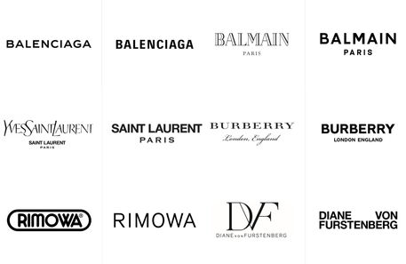 Os logos das marcas de luxo parecem todos iguais