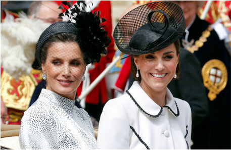 Kate Middleton e Letizia juntas em Windsor