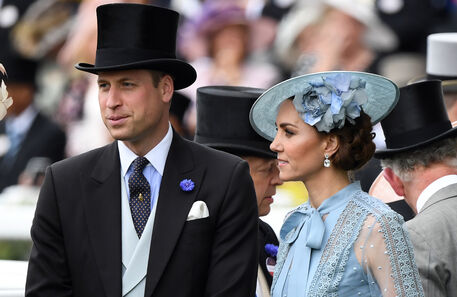 William e Kate dão nas vistas em Ascot