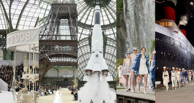 Os inspiradores cenários dos desfiles Chanel