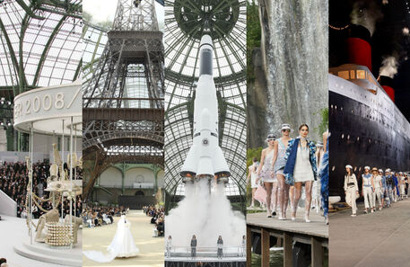 Os inspiradores cenários dos desfiles Chanel