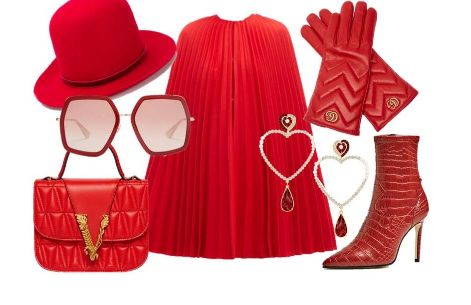 40 peças em vermelho