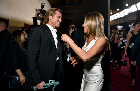 O encontro entre Brad Pitt e Jennifer Aniston nos SAG Awards