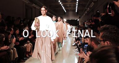 O look final do desfile de Carlos Gil