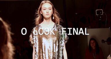 O look final do desfile de Ricardo Preto