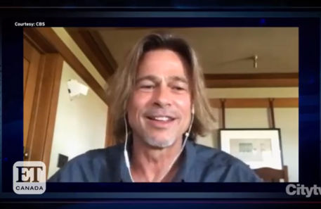 Brad Pitt surpreende trabalhador na linha da frente em direto