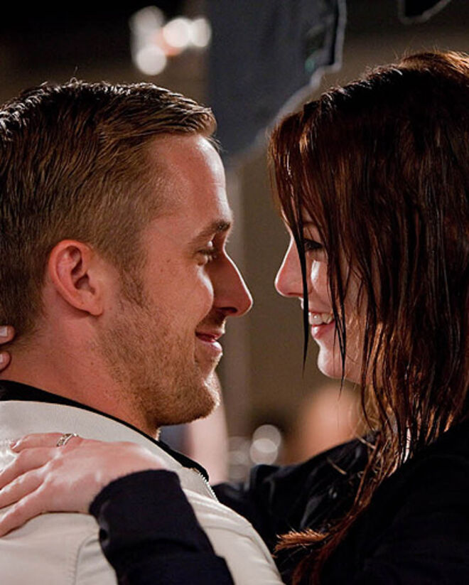 Com Emma Stone em Amor Estupido e Louco