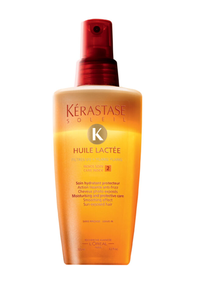 A suavidade de um leite hidratante e a preciosidade de um ?leo protector num spray protector bif?sico de hidrata??o profunda e prote??o antifrizz.