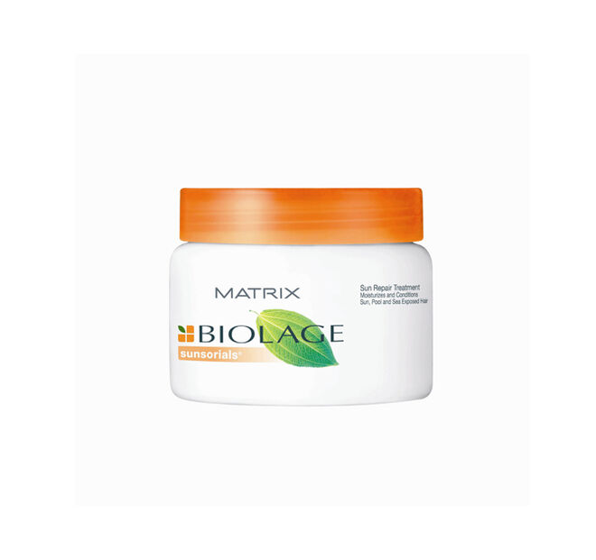 Tratamento reparador solar, Sunsorials de Biolage. Nutre e revitaliza o cabelo sujeito ao sol, cloro, ?gua do mar (? 21,10).