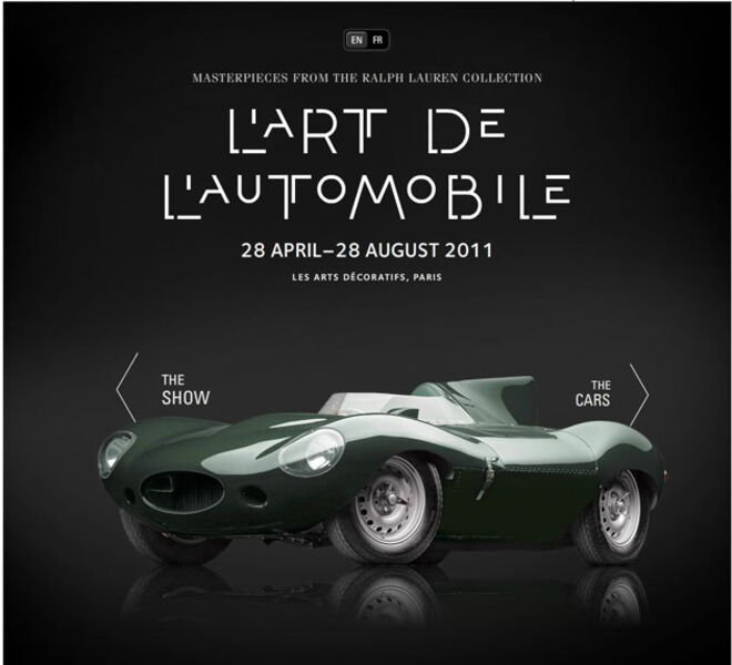 Capa do livro/catálogo que apresenta uma seleção da coleção de carros desportivos do criador.