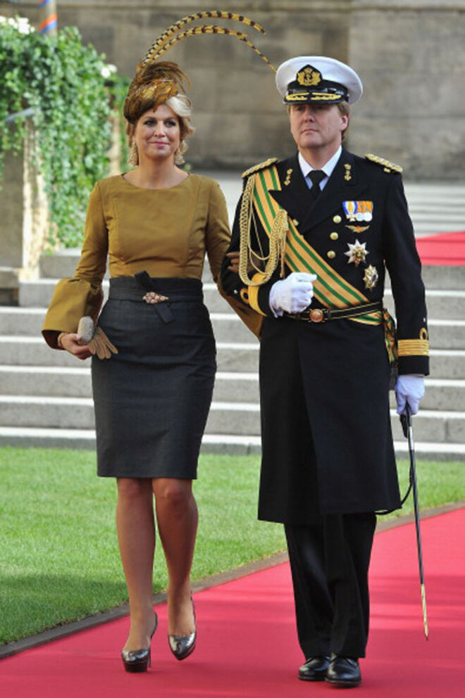Príncipes herdeiros da Holanda Willem e Máxima.