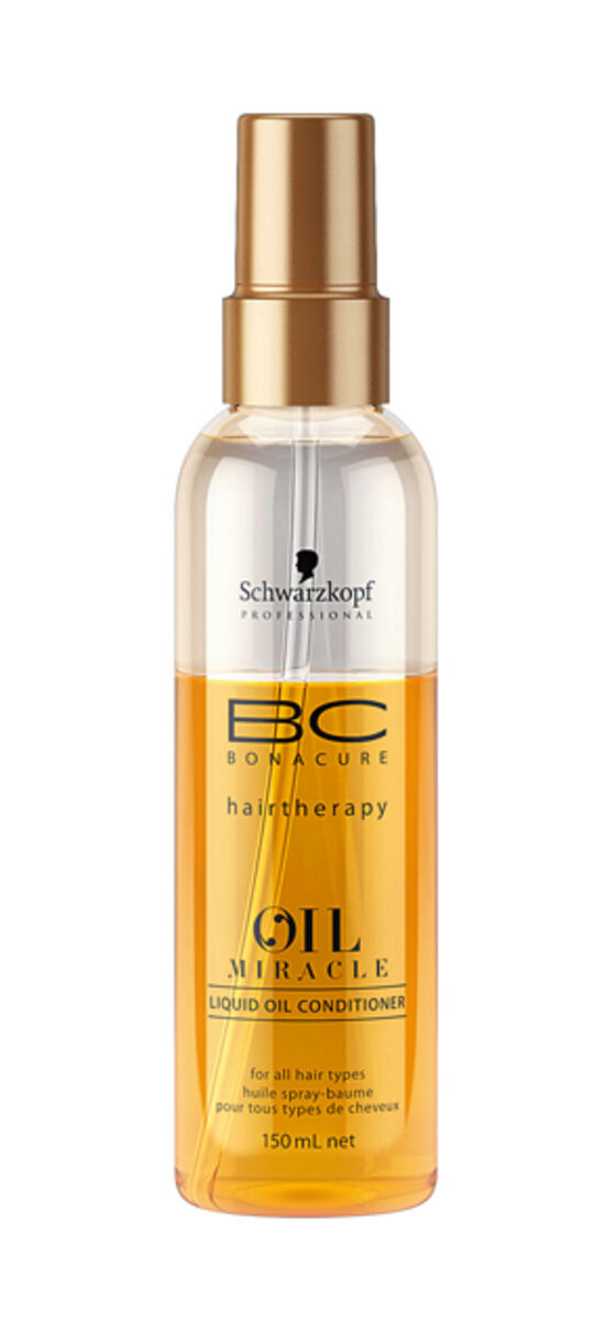 BC Bonacure Oil Miracle, óleo condicionador em spray, Schwarzkopf.