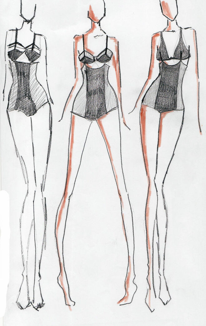 Os desenhos para a peça Danza Preparata, que estreou em abril de 2012 na Casa da Música, no Porto.