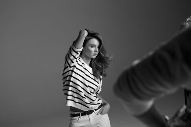 Imagem do making of da campanha.