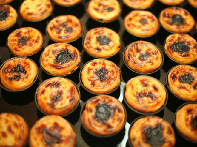 Pastéis de nata da pastelaria A Casinha do Pão