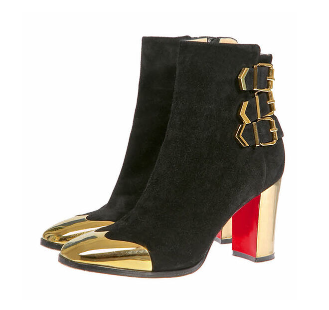 Botins em pele e metal, Christian Louboutin