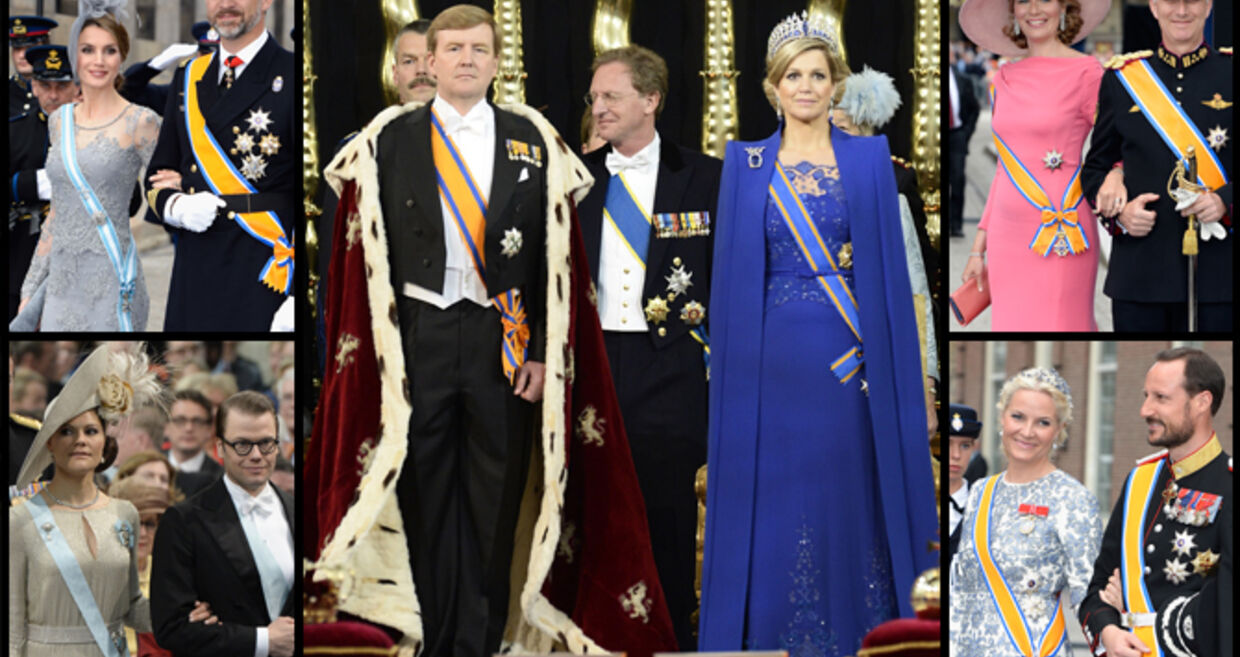 Realeza em festa com os novos reis da Holanda