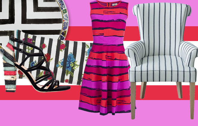 Riscas na moda e decoração