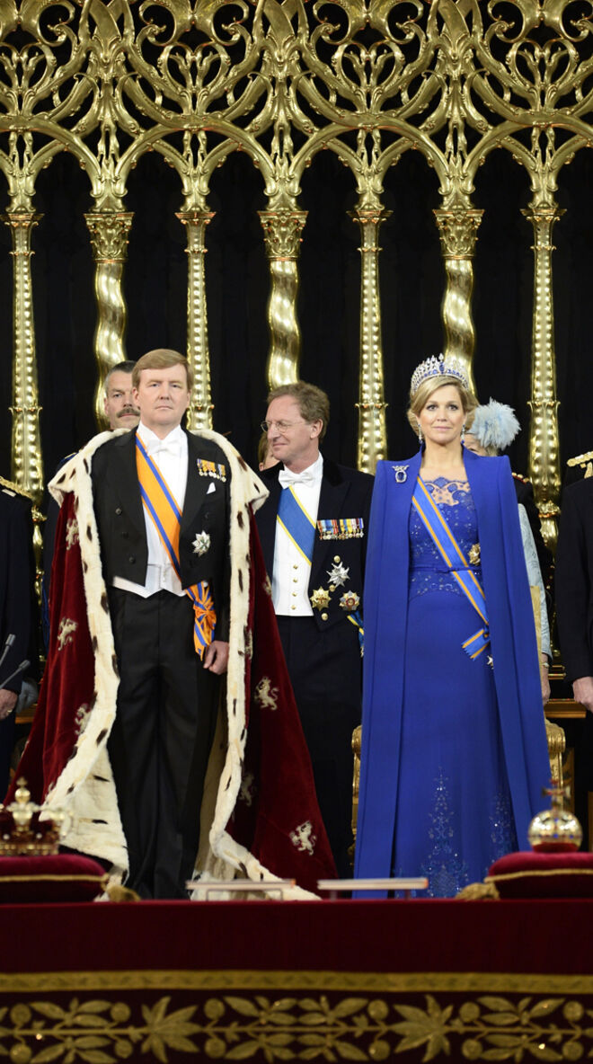 Os novos reis da Holanda Willem e Máxima.