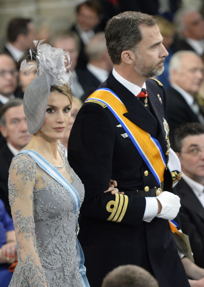 Príncipes herdeiros de Espanha Felipe e Letizia.