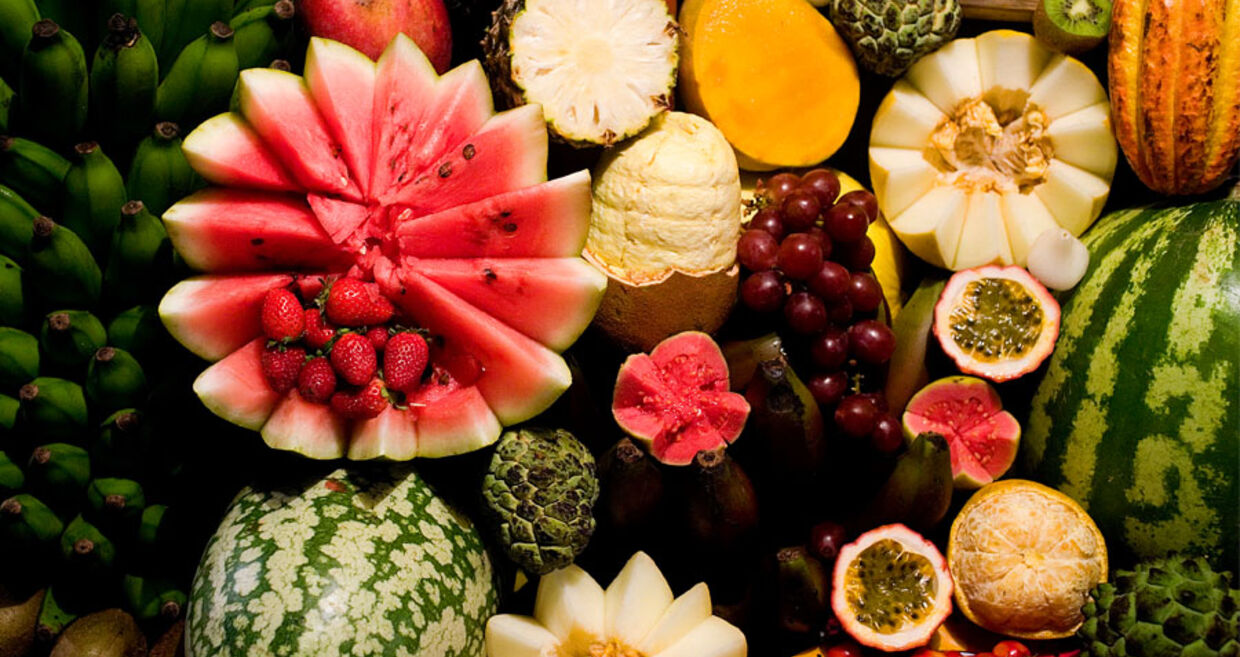 Seis sumos de fruta para o Verão