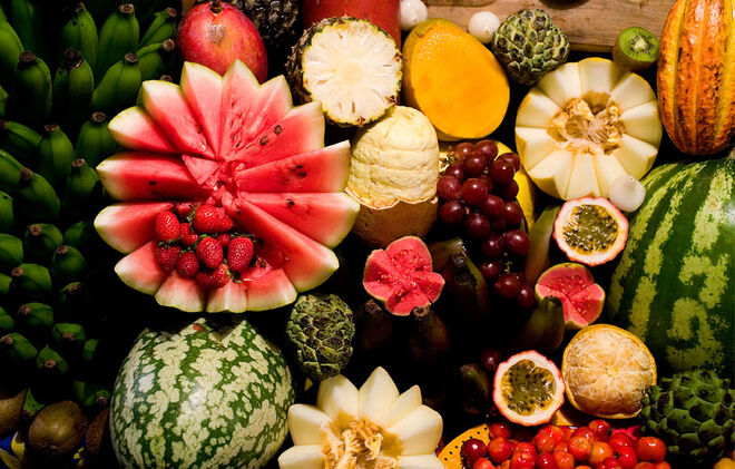 Seis sumos de fruta para o Verão