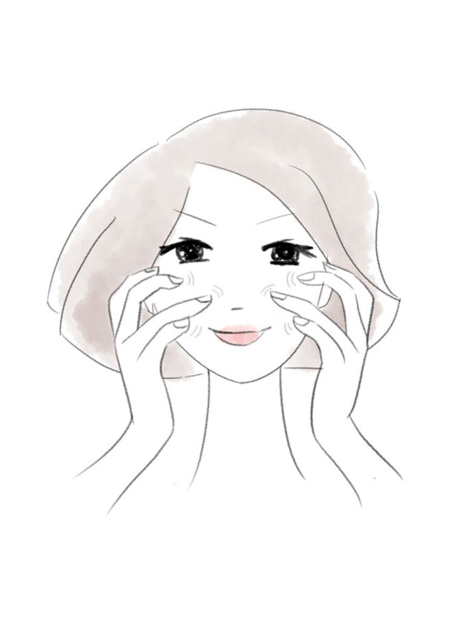 Com a ponta dos dedos, faça uma pressão alternada e dinâmica entre os dedos em todo o rosto para revigorara pele