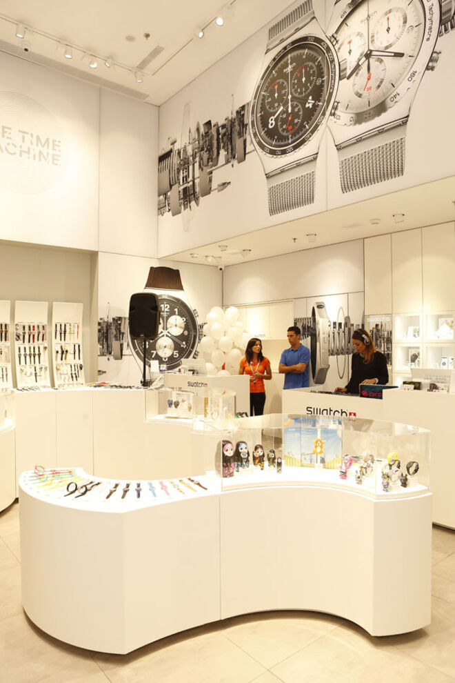 O novo espaço Swatch