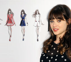 Zooey Deschanel desenha para Tommy Hilfiger
