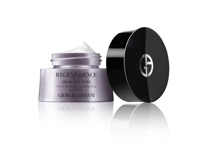 Regenessence High Lift, bálsamo para o contorno dos olhos, ?76,51, Giorgio Armani: um tratamento para o contorno dos olhos que nutre e rejuvenesce, recuperando a firmeza da pele com as medidas perfeitas ? as rugas são como que liftadas, os papos reduzidos e as pálpebras redefinidas.