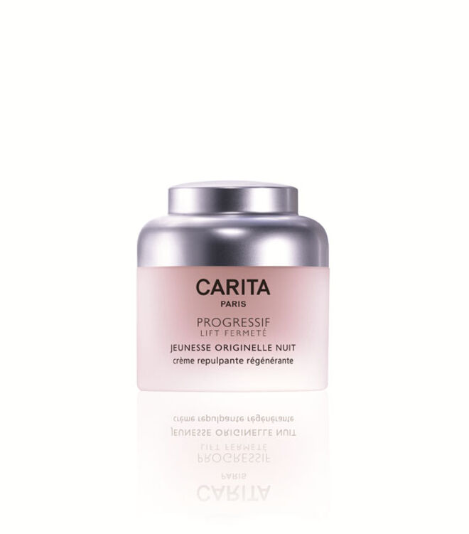 Jeunesse Originelle Nuit, ?148, Carita: um cuidado noturno refirmante que regenera e preenche a pele. 