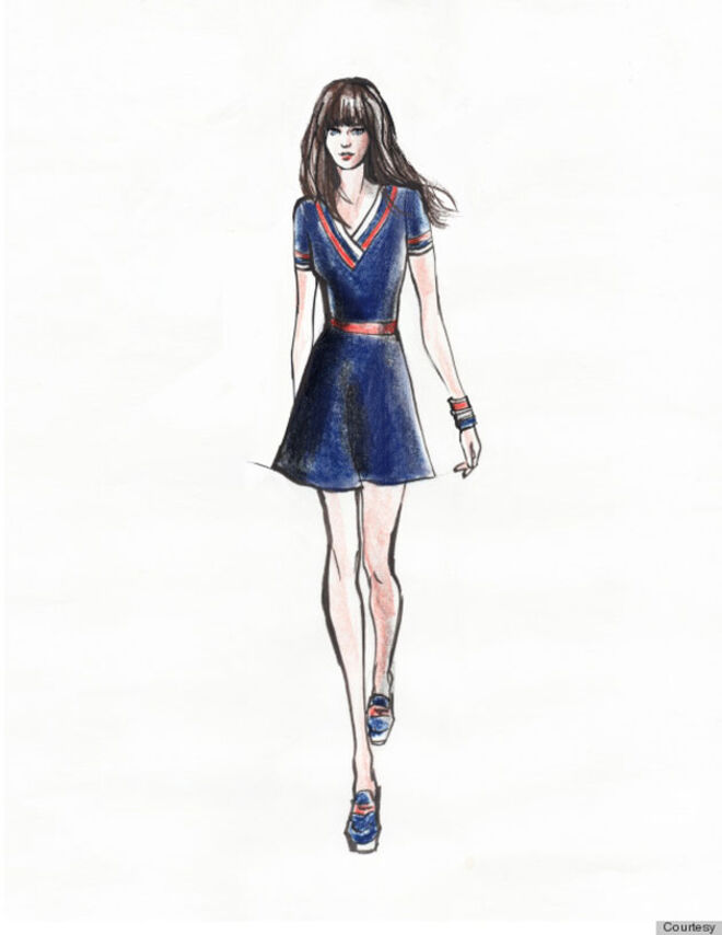 Zooey Deschanel desenha para Tommy Hilfiger