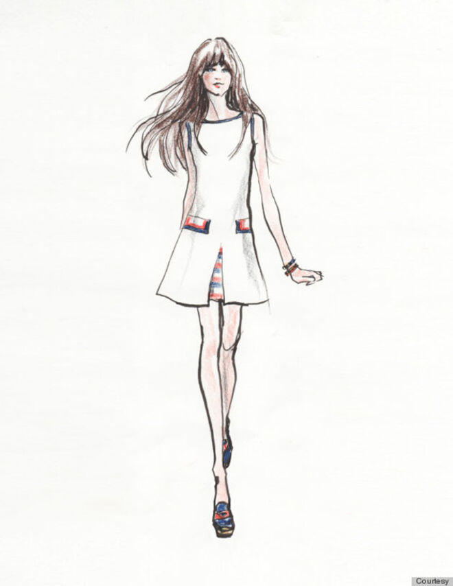 Zooey Deschanel desenha para Tommy Hilfiger
