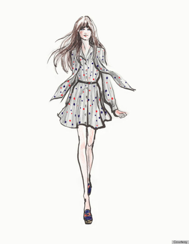 Zooey Deschanel desenha para Tommy Hilfiger