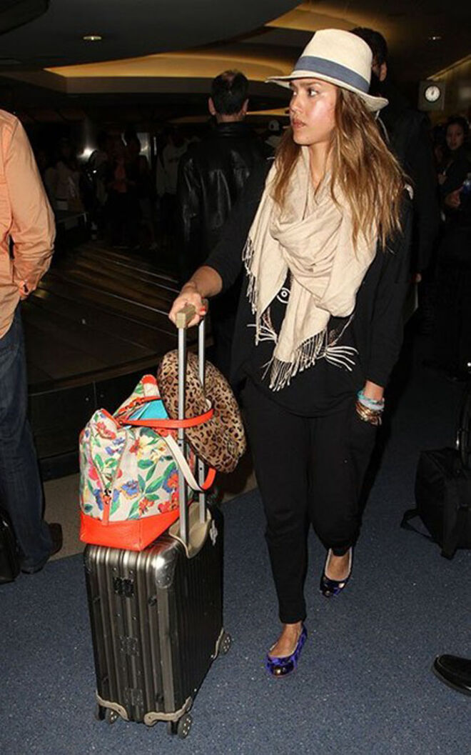 A companheira de viagem das celebridades