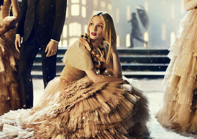 Romeo Beckham na campanha natalícia da Burberry