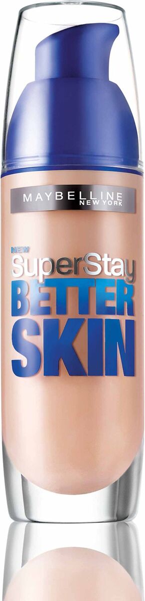 A base Superstay Better Skin, de Maybelline New York, oferece uma cobertura até 16h. Oleosidade absorvida, imperfeições corrigidas e rosto iluminado.