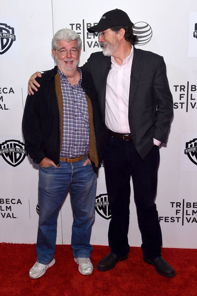 George Lucas e Stephen Colbert