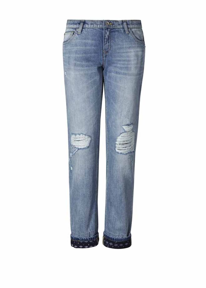 Calças em denim, €35,99, Mango 