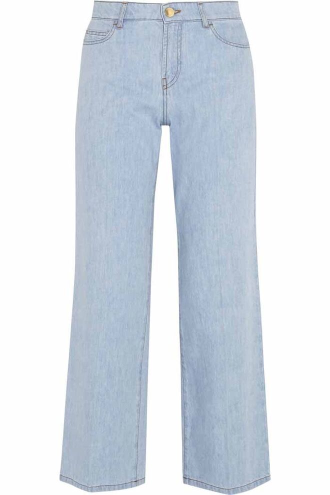 Calças em denim, €550, Valentino 