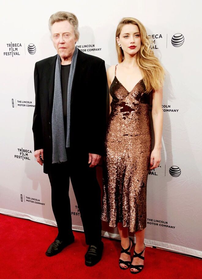 Christopher Walken e Amber Heard