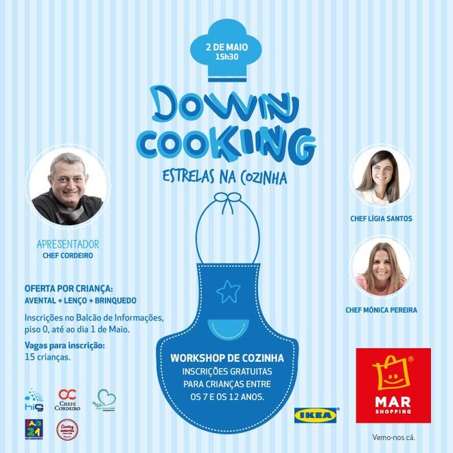 Down Cooking, o projeto que abre caminho à integração de crianças com Síndroma de Down através da Culinária coordenado pelo Chef Cordeiro.