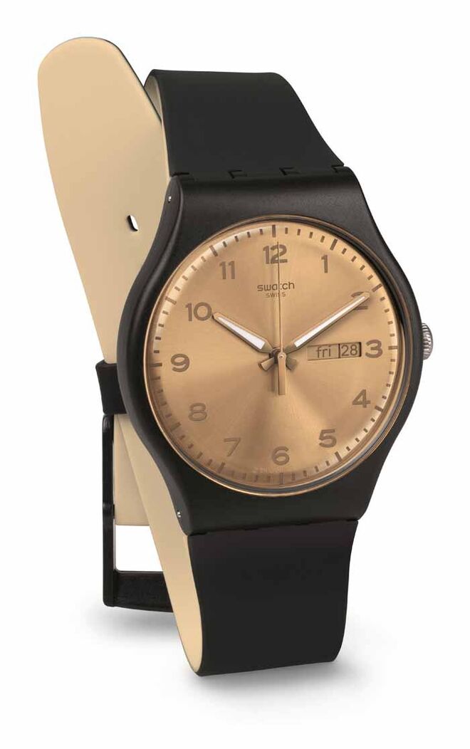 Relógio em silicone, €58, Swatch