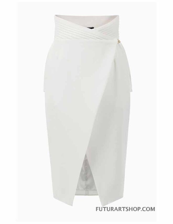 Saia em crepe, €328, Elisabetta Franchi