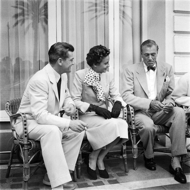 1953 | Gary Cooper com Gisele Pascal e Jean Marais