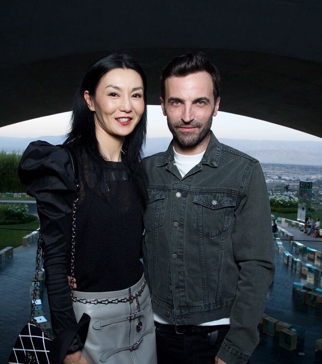 Maggie Cheung e Nicolas Ghesquière