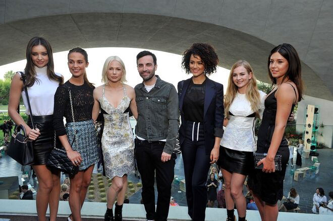 Miranda Kerr, Alicia Vikander Michelle Williams, Nicolas Ghesquière, Nathalie Emmanuel, Britt Robertson e Adèle Exarchopoulos