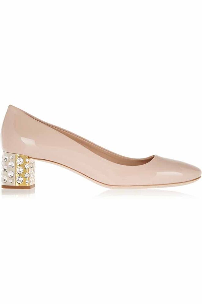 Miu Miu, 595€, em www.net-a-porter.com